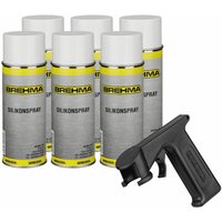 Brehma - 6x Silikonspray 400ml Schmiermittel Schmierstoff Siliconespray mit Griff von BREHMA