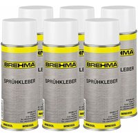 Brehma - 6x Sprühkleber extra Stark Kontaktkleber Kleber Haftkleber von BREHMA