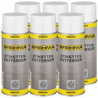 Brehma - 6x Etikettenentferner Spray Etikettenlöser Kleberentferner 400ml Aufkleberlöser von BREHMA