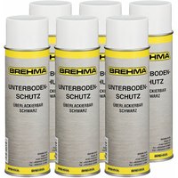 6x Unterbodenschutz Steinschlagschutz schwarz 500ml überlackierbar von BREHMA