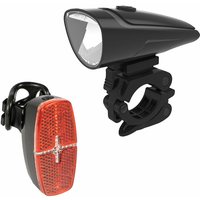 BREHMA LED Fahrradbeleuchtung SET Scheinwerfer Rücklicht Fahrradlicht Akku StVZO von BREHMA