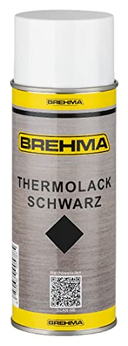 BREHMA Thermolack schwarz 400ml bis 600° C hitzebeständig Schutz abriebfest von BREHMA