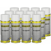 Brehma - 12x Kettenspray 400ml für O-Ring-Ketten geeignet transparent von BREHMA