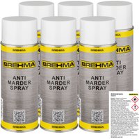 Brehma - 6x Antimarderspray Marderschreck Marder Spray 400ml von BREHMA