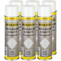 Brehma - 6x Hohlraumschutz Hohlraumversiegelung transparent Spray 500ml mit Griff von BREHMA