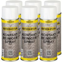 Brehma - 6x Kontaktreiniger Elektronik Elektro Kontaktspray Spray 400ml mit Griff von BREHMA