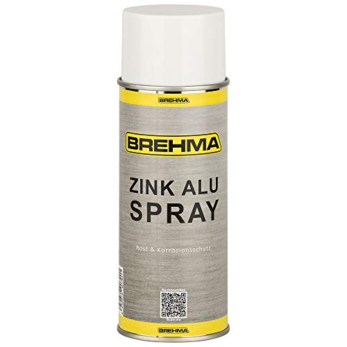 Zink Alu Spray Rostschutz Korrosionsschutz 400ml hell Grundierung Zink Alu Spray Rostschutz Korrosionsschutz 400ml hell Grundierung von BREHMA