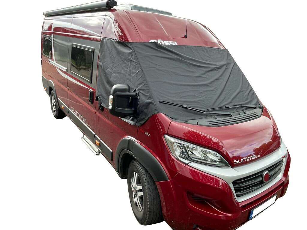 BREMER SITZBEZÜGE Frontscheibenabdeckung DISCAM für Citroen Jumper, Ducato, Boxer Typ 250 Bj ab 2006, (Set, 1-St., Trennvorhang Abtrennungsgardine), in Schwarz von BREMER SITZBEZÜGE