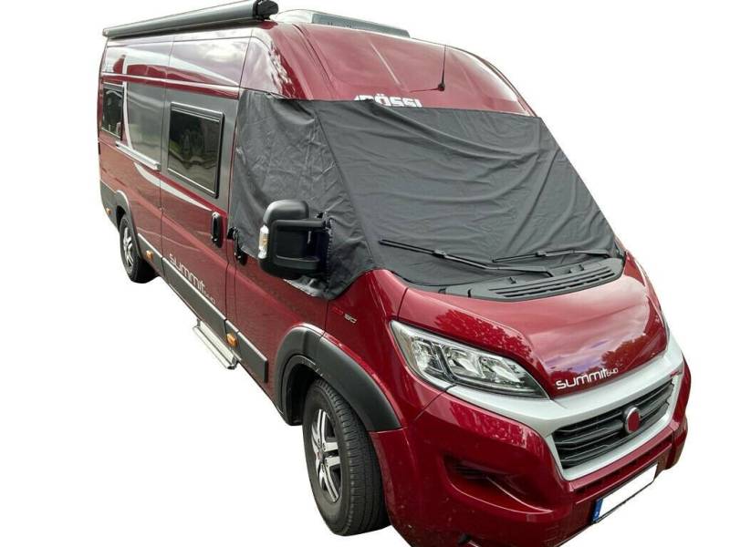 BREMER SITZBEZÜGE Frontscheibenabdeckung DISCAM für Citroen Jumper, Ducato, Boxer Typ 250 Bj ab 2006, (Set, 1-St., Trennvorhang Abtrennungsgardine), in Schwarz von BREMER SITZBEZÜGE