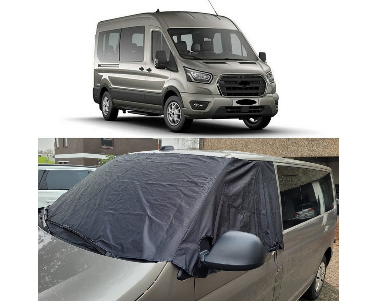 BREMER SITZBEZÜGE Frontscheibenabdeckung DISCAM für Ford Tourneo Transit Custom Bj ab 2012, (Set, 1-St., Trennvorhang Abtrennungsgardine), in Schwarz von BREMER SITZBEZÜGE