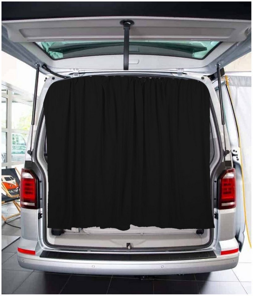 BREMER SITZBEZÜGE Scheibengardine nach Maß Kofferraumabtrennung für Citroen Berlingo 1 in Schwarz, Polyester von BREMER SITZBEZÜGE