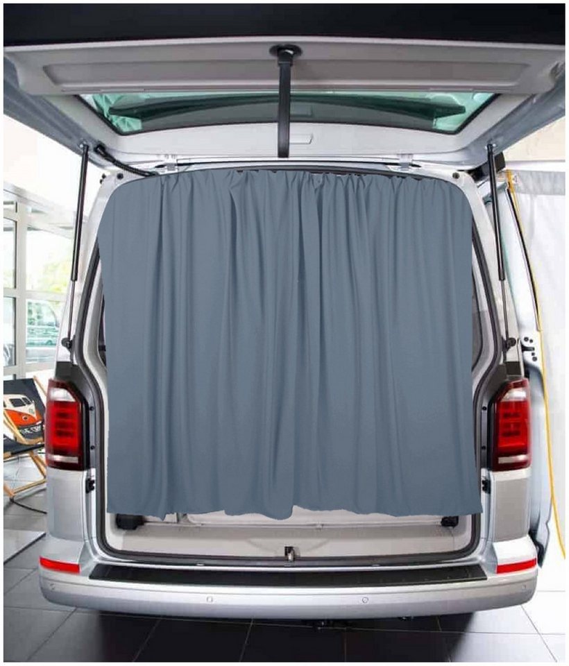 BREMER SITZBEZÜGE Scheibengardine nach Maß Kofferraumabtrennung für Mercedes Sprinter W906 in Grau, Polyester von BREMER SITZBEZÜGE