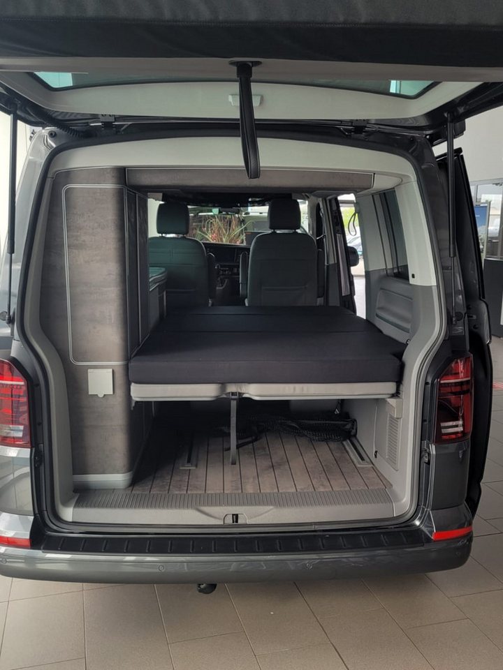 Klappmatratze für VW Mercedes T5 T6 California Viano Marco Polo (3Cali), BREMER SITZBEZÜGE, (Set, 3-teilig klappbare Schlafauflage), in Schwarz von BREMER SITZBEZÜGE