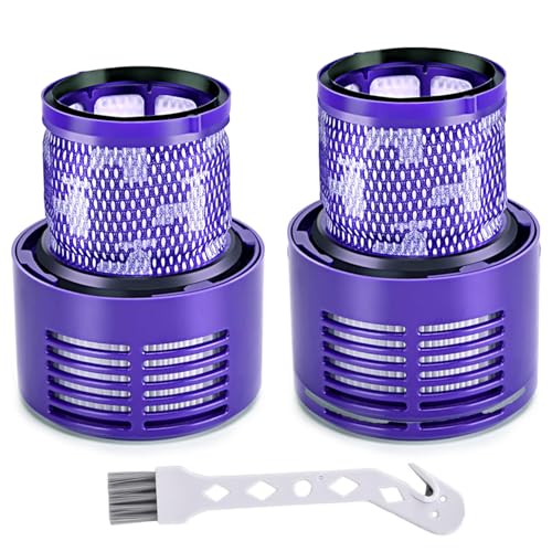 V10 Vacuum Filter Replacement for Dyson V10 Cyclone Series, V10 Animal, Absolute, Total Clean, SV12, Part No. 969082-01 (2 Pack Filters and 1 Cleaning Brush) von BRENSTEN