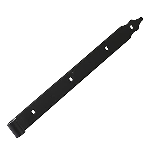 DMX Ladenband 500 x 40 x 5 mm/Ø 16mm schwarz Torband Türband Tor Scharnier für Gartentor von DMX