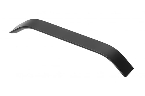 BRESKO Möbelgriffe Küchengriffe Griffe Möbelgriff Stangengriff Schrankgriffe Relinggriff Bügelgriff Schubladengriff UA-337 (2, Schwarz, Bohrabstand: 448 mm) von BRESKO