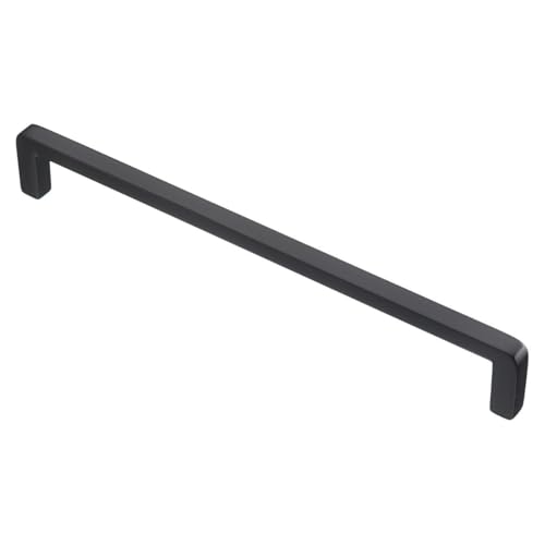 BRESKO 1-20 Stk Möbelgriffe Schrankgriffe Griffe Küchengriffe Stangengriffe Relinggriff Bügelgriff Schubladengriff Türgriff BAGIO (10, Schwarz matt, Bohrabstand: 320 mm) von BRESKO