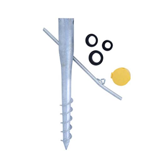BRESKO Einschraubhülse für Sonnenschirme Eindrehbodenhülse Bodendübel Eindrehhülse Bodenhülse Erdspieß Schirmständer (Stahl verzinkt/Ø 25-60 mm) von BRESKO