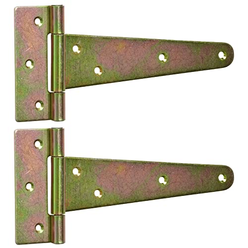 BRESKO Kreuzgehänge Scharnier Torband Türband Ladenband T-Scharniere T-Bänder verzinkt (2 Stück - 200x50x110 mm) von BRESKO