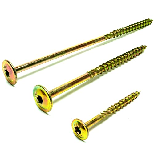 BRESKO Tellerkopfschrauben 5x70 mm 200 Stück Tellerkopf Holzbauschrauben Schrauben Konstruktionsschrauben verzinkt Holzschrauben BRESKO Tellerkopfschrauben 5x70 mm 200 Stück Tellerkopf Holzbauschrauben Schrauben Konstruktionsschrauben verzinkt Holzschrauben von BRESKO