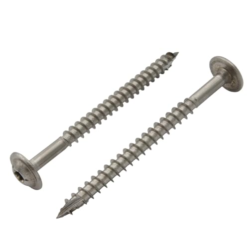 BRESKO Tellerkopfschrauben Edelstahl A2 Solar Holzbauschrauben Tellerkopf Schrauben Holzschrauben Rostfrei Konstruktionsschrauben 8x120 mm 100 Stück BRESKO Tellerkopfschrauben Edelstahl A2 Solar Holzbauschrauben Tellerkopf Schrauben Holzschrauben Rostfrei Konstruktionsschrauben 8x120 mm 100 Stück von BRESKO
