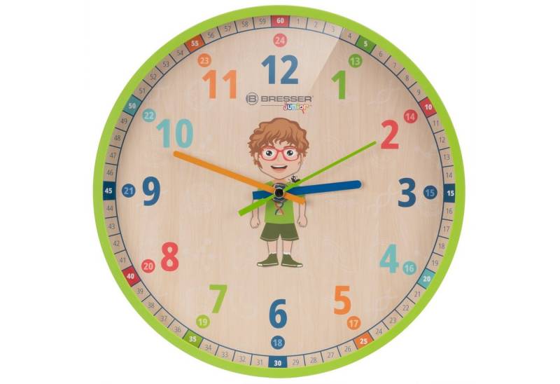 BRESSER junior Wanduhr Kinder-Wanduhr Lukas und Tom von BRESSER junior