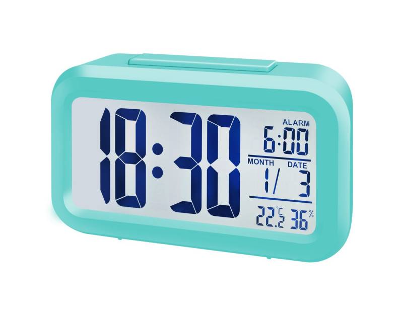 BRESSER Funkwecker BRESSER MyTime Duo Wecker (Gehäuse türkis) von BRESSER