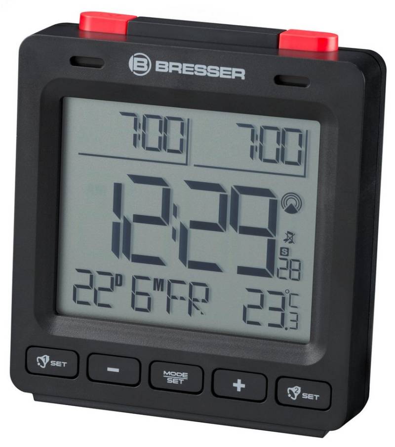 BRESSER Funkwecker MyTime Easy II Funkwecker schwarz von BRESSER