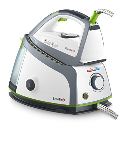 Breville VSG002X Dampfbügelstation mit unbegrenzter Akkulaufzeit, 2400 W, 1 l, Weiß/Grau Breville VSG002X Dampfbügelstation mit unbegrenzter Akkulaufzeit, 2400 W, 1 l, Weiß/Grau von Breville