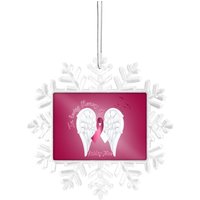 Personalisiertes Ornament Wunschname Kopf Und Hals Krebs Flügel Band in Liebevoller Erinnerung von BRGiftShop