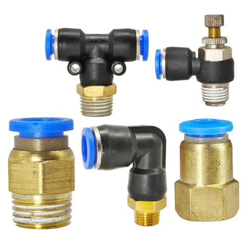 1 STÜCKE Pneumatischer Luftschlauchanschluss PC/PCF/PL/SL/PB 4 6 8 10 12mm Männlich zu Weiblich 1/8 "1/4 3/8 1/2 Messing Pipeline Schnellverbinder(12-04 (12mm-1l2),PB) von BRHJJQPP