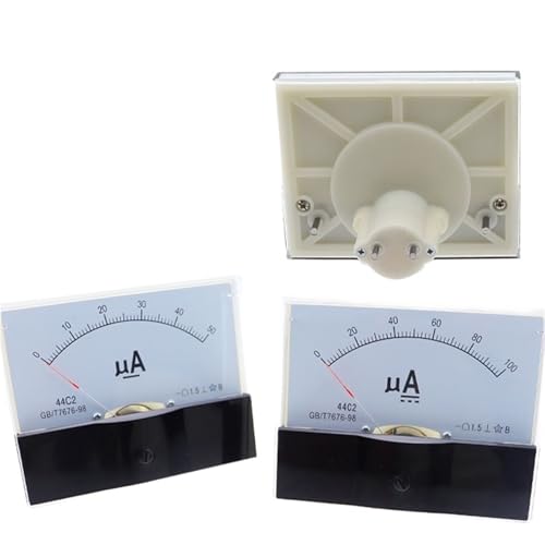 1 Stücke 44C2-A 0-50uA 100uA 500uA Zeigertyp Mikroamperemeter Klasse 1,5 Analoges Amperemeter Panel Meter Gauge(300UA) von BRHJJQPP