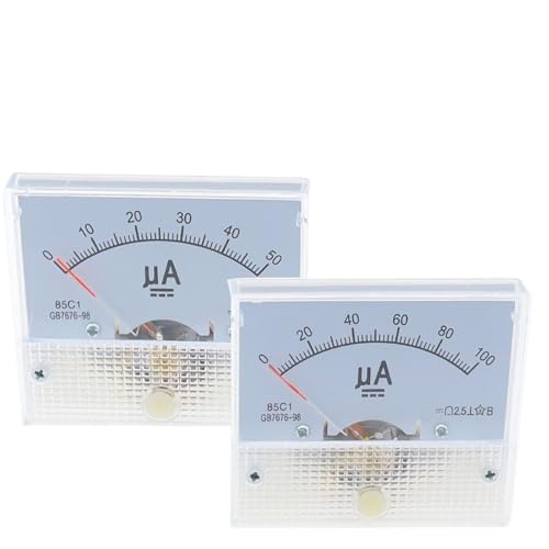 1 Stücke 85C1 Amperemeter Analog Current Meter Panel Mechanische Zeiger Typ 50UA 100UA 200UA 300UA 400UA 500UA(50UA) von BRHJJQPP