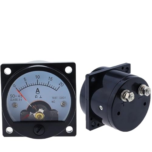 1 Stücke SO-45 Rund Amperemeter Analog Pointer DC1A2A3A5A10A15A220A30A Elektrische Prüfung Stromtester 47 * 47mm(DC 15A) von BRHJJQPP
