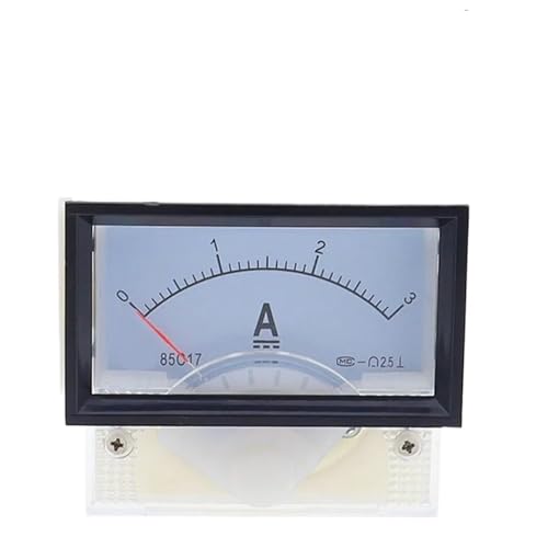 85C17 1A 2A 3A 5A 10A 15A 20A 30A 50A 75A 100A Analoges Strom-Panel-Meter Amperemeter for Stromkreisprüfung Amperetester Messgerät(3A) von BRHJJQPP
