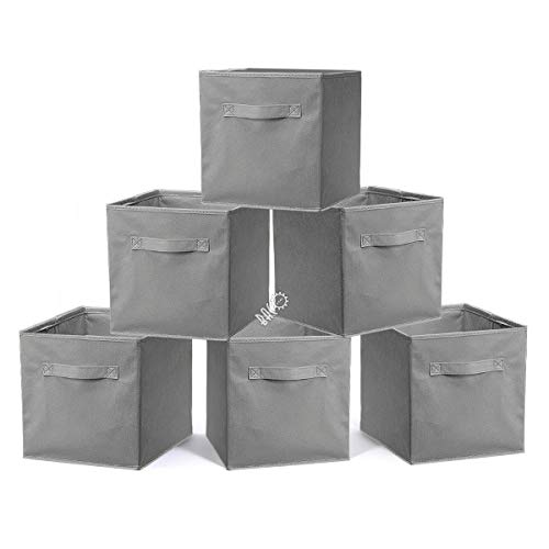 BRIAN & DANY Faltbare Aufbewahrungsbox in Würfelform, 6er-Pack, Grau, 31 x 31 x 31 cm von BRIAN & DANY