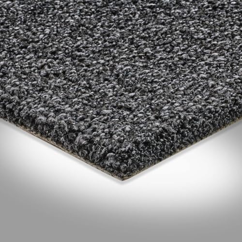 Auslegware Teppichboden schwarz weich für Wohnzimmer und Schlafzimmer Teppich Meterware 4 und 5 m breit auch für Treppen Auslegware Teppichboden schwarz weich für Wohnzimmer und Schlafzimmer Teppich Meterware 4 und 5 m breit auch für Treppen von BRICOFLOR