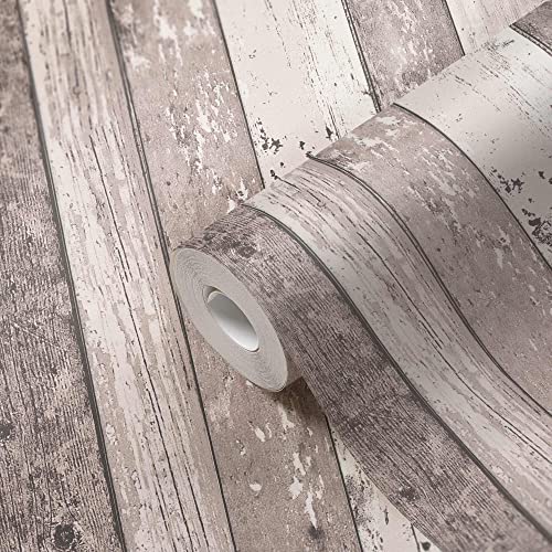BRICOFLOR Holzoptik Tapete | Vintage Tapete in Holzoptik in Hellgrau | Helle Holztapete in Grau | Maritime Vliestapete ideal für Wohnzimmer und Küche BRICOFLOR Holzoptik Tapete | Vintage Tapete in Holzoptik in Hellgrau | Helle Holztapete in Grau | Maritime Vliestapete ideal für Wohnzimmer und Küche von BRICOFLOR