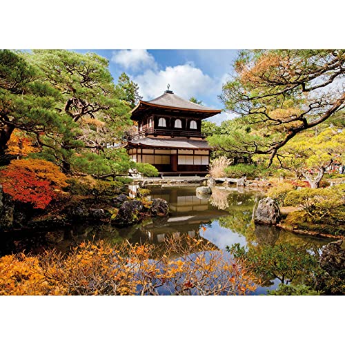 BRICOFLOR Leinwand Bild japanischer Garten | Asiatisches Wandbild mit Japan Motiv im Herbst | Wellness Leinwandbild für Badezimmer und Schlafzimmer von BRICOFLOR