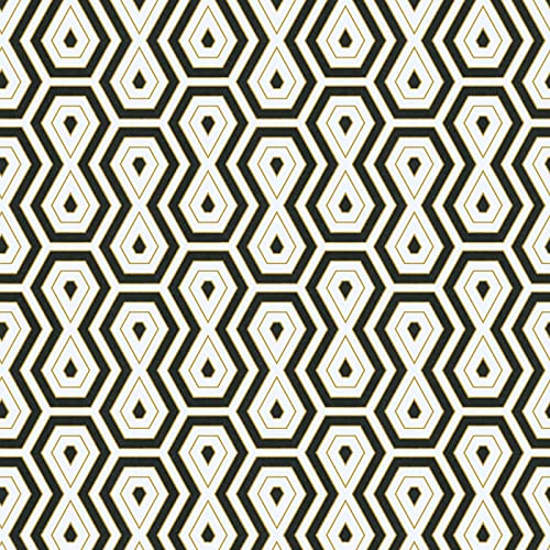 BRICOFLOR Retro-Tapete | Geometrische Tapete schwarz weiß | Retro Vliestapete mit Muster im 70er Jahre Stil | 80er Wandtapete aus Vlies und Vinyl für Küche und Wohnzimmer von BRICOFLOR