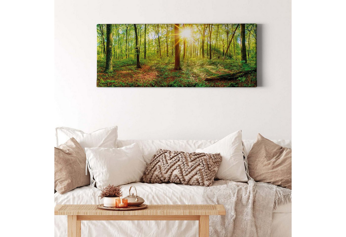 BRICOFLOR Vinyltapete, Holzstruktur, (0,4, 1 St), Leinwand von BRICOFLOR