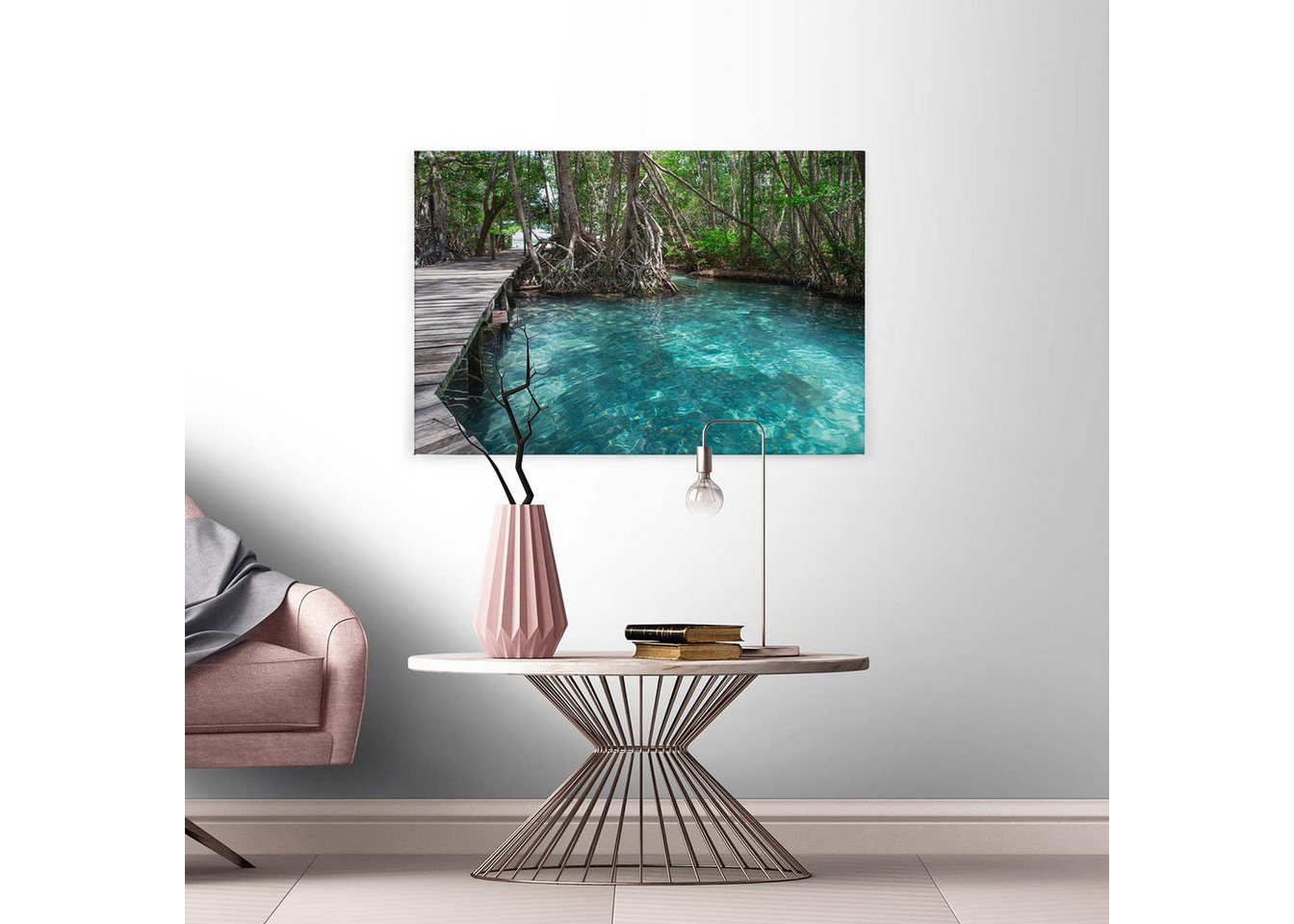 BRICOFLOR Vinyltapete, Holzstruktur, (0,6, 1 St), Leinwand von BRICOFLOR