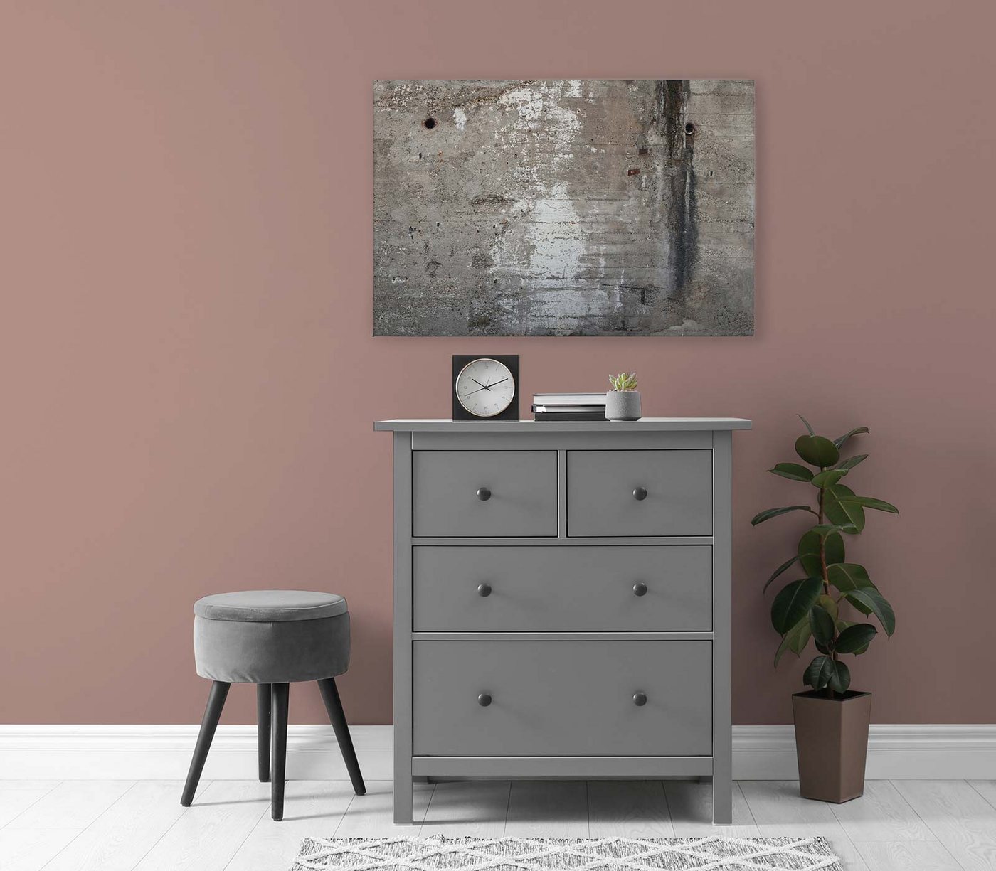 BRICOFLOR Vinyltapete, Holzstruktur, (0,8, 1 St), Leinwand von BRICOFLOR