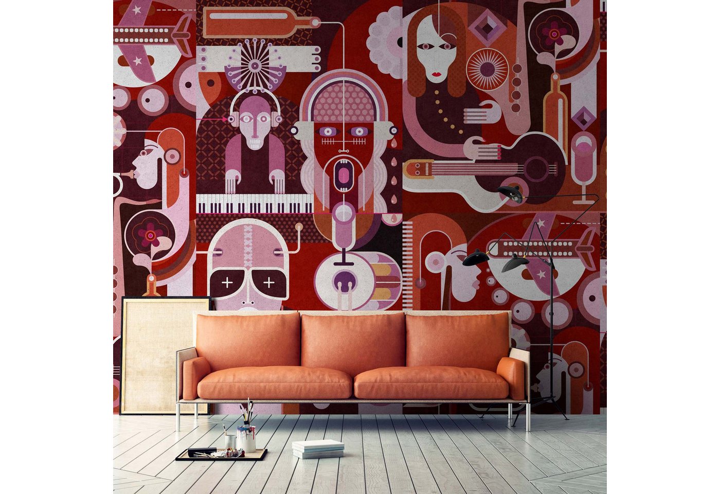 BRICOFLOR Vinyltapete, Holzstruktur, (1 St), Photomural von BRICOFLOR