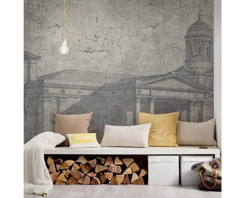 BRICOFLOR Vinyltapete, Holzstruktur, (1 St), Photomural von BRICOFLOR