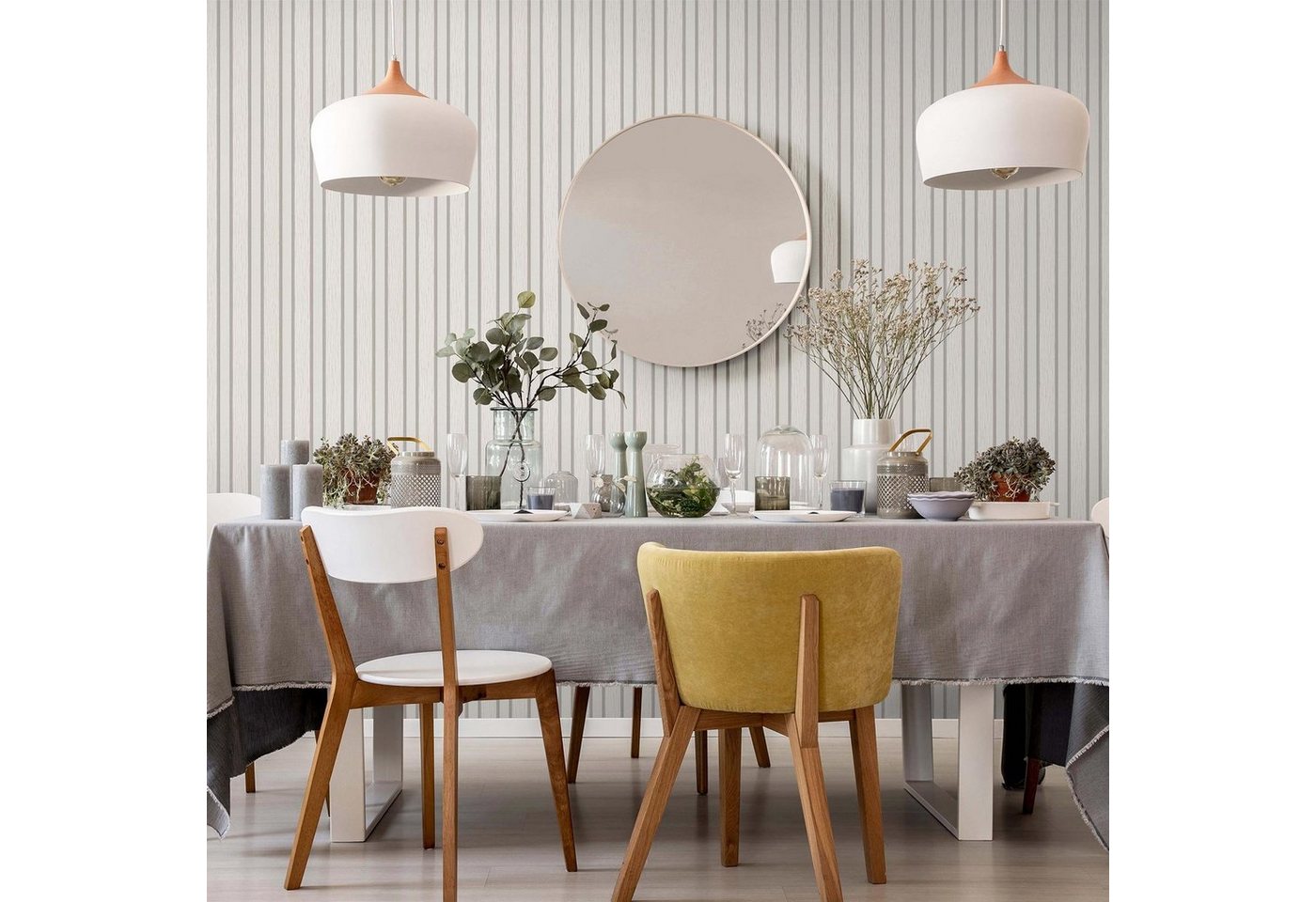 BRICOFLOR Vinyltapete Root2/Tapeten/Stil/Barock- & Ornament-Tapete, Holzstruktur, (10,05, 1 St), Wallpaper von BRICOFLOR