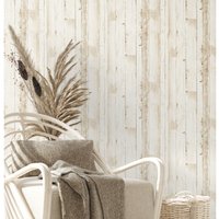 Bricoflor - Vliestapete Natural Living 385021 - Beige, White von BRICOFLOR