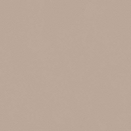 Einfarbige Tapete in Beige Braun | Vlies Küchentapete in Hellbraun abwaschbar | Uni Vliestapete schlicht mit Vinyl ideal für Küche und Schlafzimmer von BRICOFLOR