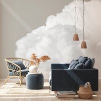 Fototapete | Clouds Wolken Tapete Wolkenmotiv Himmel Natur Schlafzimmer-, Wohnzimmer-, Flurtapete 3, 50 M X 2, 55 von BRICOFLOR