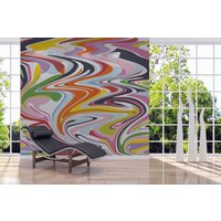 Fototapete | Colour Circles Bunt Malerei Abstrakt Kunst Schlafzimmer-, Wohnzimmer-, Flurtapete 3, 50 M X 2, 55 von BRICOFLOR